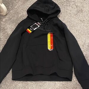 Kirkland Signature Black Hoodie Sweater logo Costco wholesale